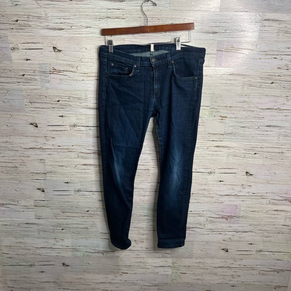 Rag & Bone Olive Harrow Skinny Jeans size 31 blue - Picture 1 of 10
